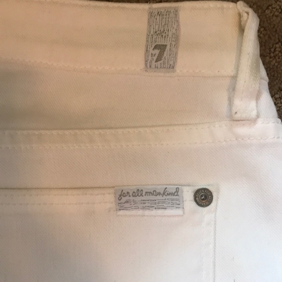 White bootcut 7 FAM jeans - Picture 2 of 3